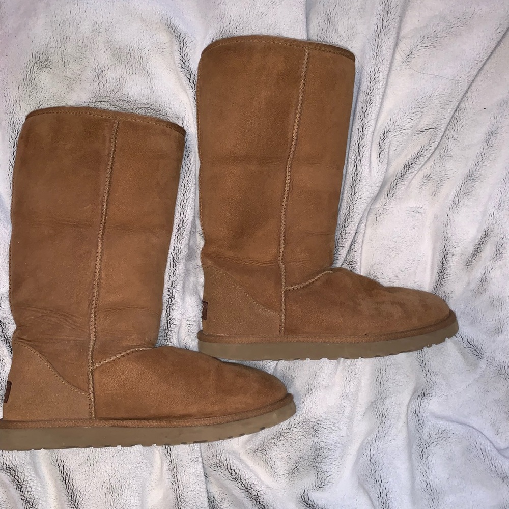 Authentic Ugg Chestnut Tall Fur Boot